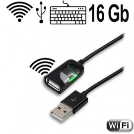 WIFI-USB-Kabel Tastatur Keylogger, 16 Gb