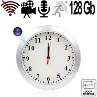 Full-HD Spy-Cam getarnt in Wanduhr, 128 GB