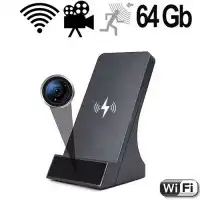 IP-LAN-HD-SpyCam in Handy-Ladestation