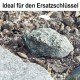 Geheimversteck in Stein. Ideal für den Ersatzschlüssel.